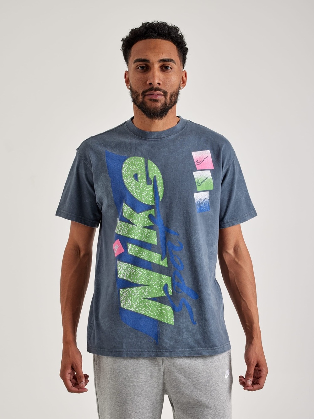 Nike Charcoal Graphic Oversized T shirt
